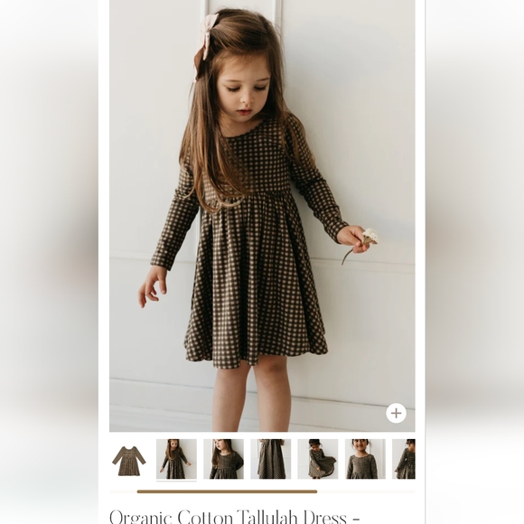 Brand New Jamie Kay Tallulah Shitake Gingham Dress - Picture 2 of 2